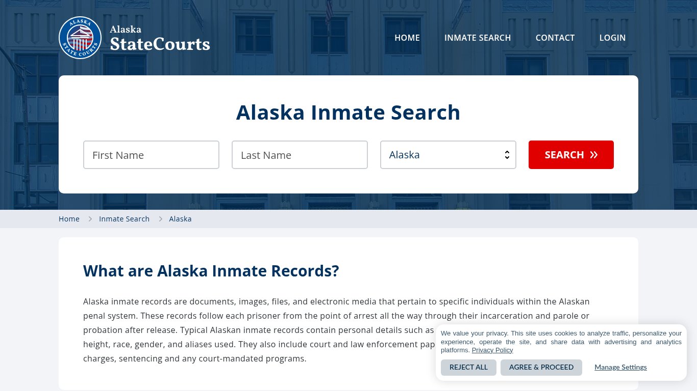 Alaska Inmate Search, Prison and Jail Information - StateCourts